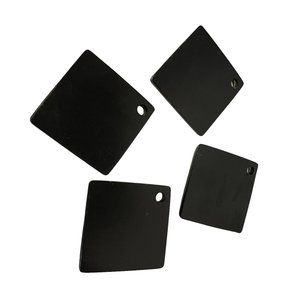 Wooden Coaster For Hot Cold Drinks Black Lot  of 4 ‎ Size: 4 1/2"